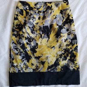 Black, Yellow, Gray Skirt